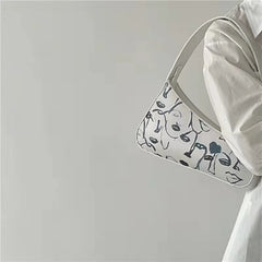 Abstract Modern Impressionism Ladies Handbag Art Portrait Grace Illustration