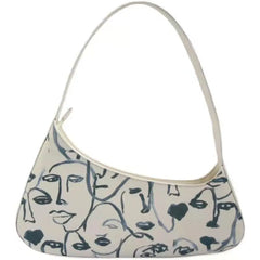 Abstract Modern Impressionism Ladies Handbag Art Portrait Grace Illustration