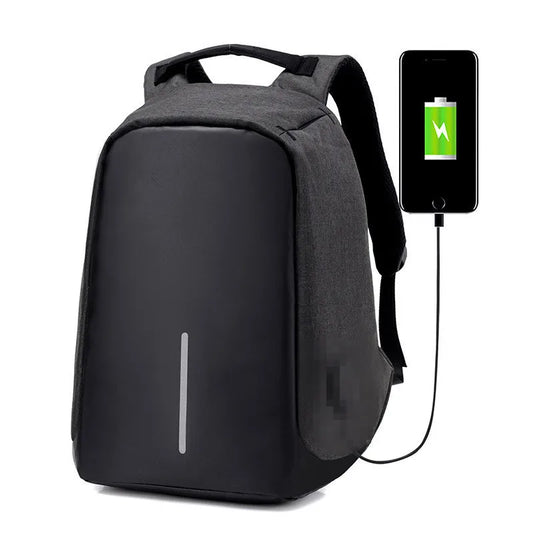 Anti Theft Laptop Backpack USB School Bag Rucksack for Men