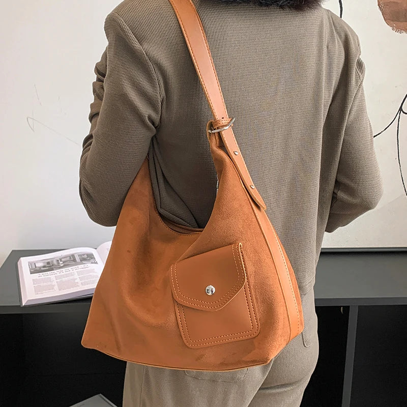 Large Capacity Women's Shoulder Bag All-Match Commuter Bag