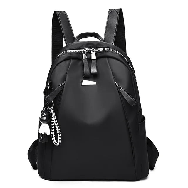 Casual Women Anti-theft Backpack Large Capacity Waterproof Fabric