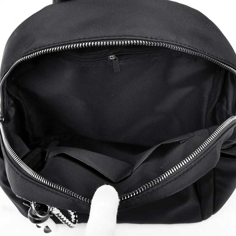 Casual Women Anti-theft Backpack Large Capacity Waterproof Fabric