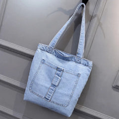 Large Capacity Women Shoulder Bags Street Canvas Denim