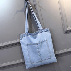 Large Capacity Women Shoulder Bags Street Canvas Denim