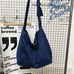 Denim Women's Messenger Bags High-Quality Large-Capacity Ladies Shoulder Bags