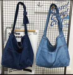 Denim Women's Messenger Bags High-Quality Large-Capacity Ladies Shoulder Bags