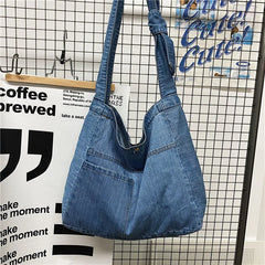 Denim Women's Messenger Bags High-Quality Large-Capacity Ladies Shoulder Bags