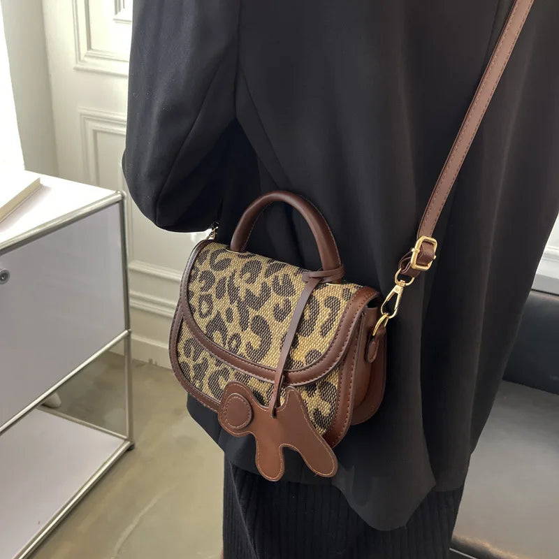 Lattice Shoulder Messenger Women Bag Pendant Style Portable Small Bag