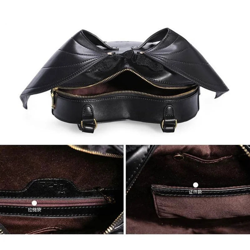 Bat Wings Angel School Backpack For Women