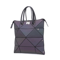 Casual Female PU Folding Tote Bags Women Diamond Crossbody Shou