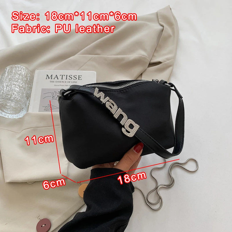 Alexander Shoulder Handbag Diamond PU Leather Messenger Bag