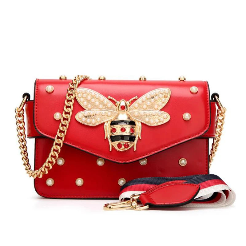 Diamond Women Handbag Messenger Bag Style PU Leather Bags