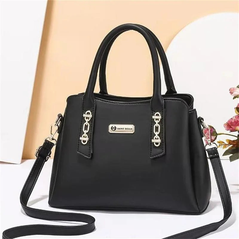 Women Crossbody Shoulder Bag Solid Messenger Handbag Casual Tote