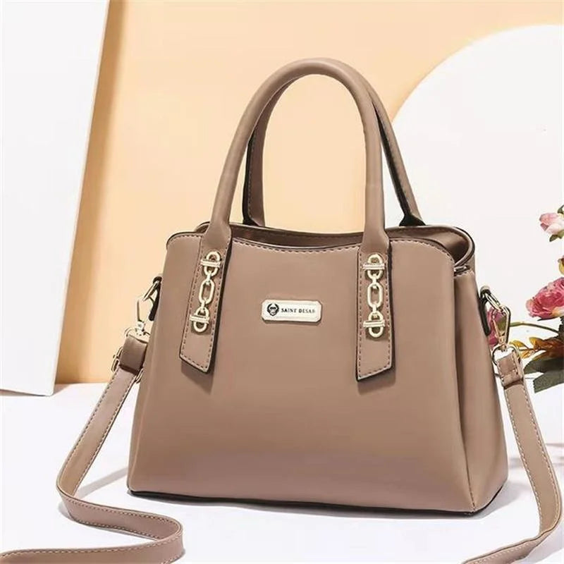 Women Crossbody Shoulder Bag Solid Messenger Handbag Casual Tote