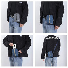 Men Bag Sports Phone Pocket Multi-Function Small Male Shoulder Bags