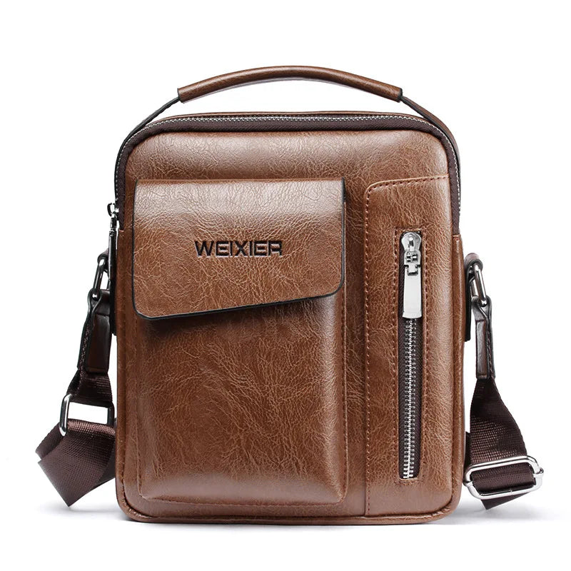 Men Handbag Vertical Casual Business Handbag Crossbody Bag Letters Printed