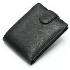 Leather Men Wallet Engraved Name Hasp Male Purses Long Vintage High Quality