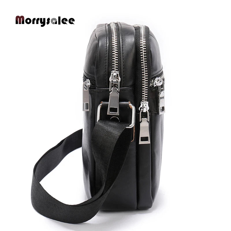 Men's PU Leather Backpack Laptop Bag Travel Bags