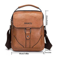 Men's Leather Crossbody Business Shoulder Bag