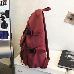 Men's Large Waterproof Nylon Backpack Travel School Multifunctional Backpack