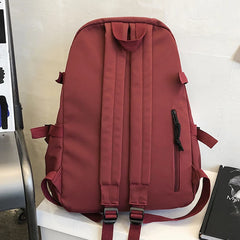 Men's Large Waterproof Nylon Backpack Travel School Multifunctional Backpack