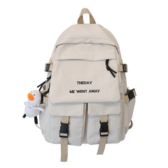 Men's Large Waterproof Nylon Backpack Travel School Multifunctional Backpack