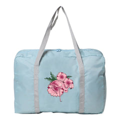 Men's Fishing Travel Bag Foldable Flamingo Print Camping Storage