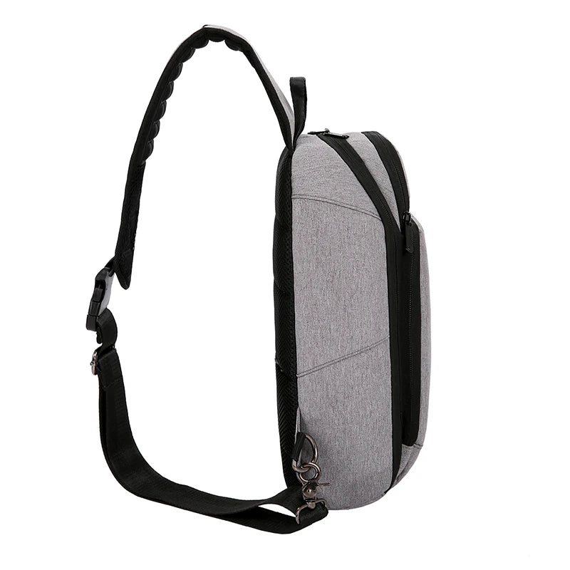 Men's Vintage Nylon Chest Bag Large Capacity