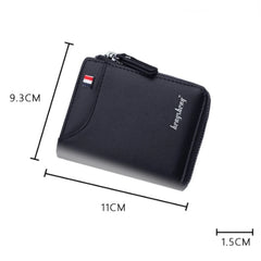Men's PU Leather Short Wallet Billetera Hombre