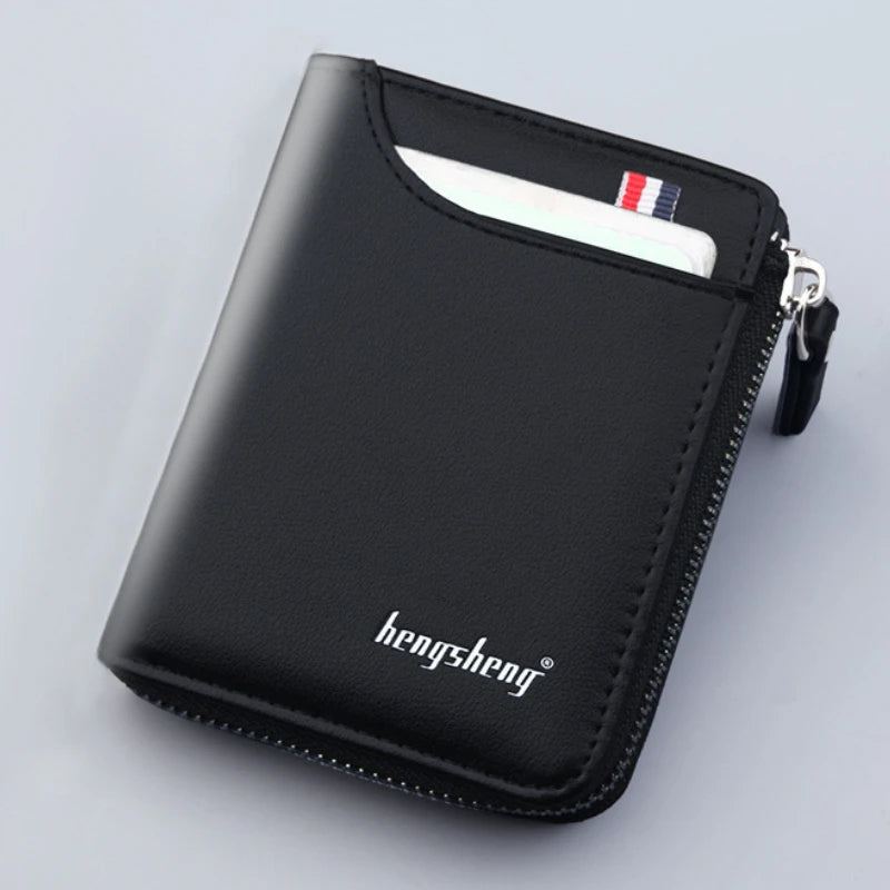 Men's PU Leather Short Wallet Billetera Hombre