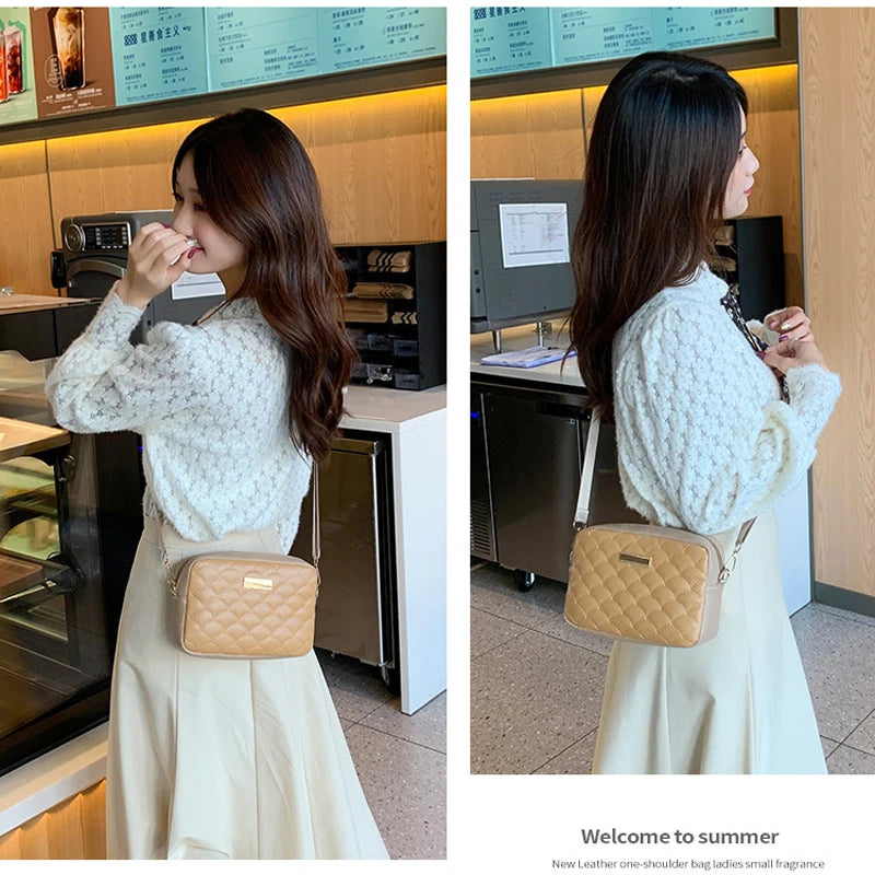PU Leather Messenger Bag for Women Large Capacity Small Bags