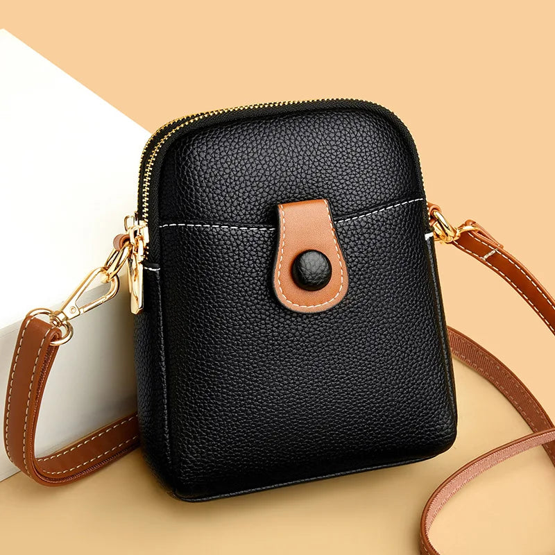 Large-Capacity Double-Compartment Bag Shoulder Messenger Small Bag