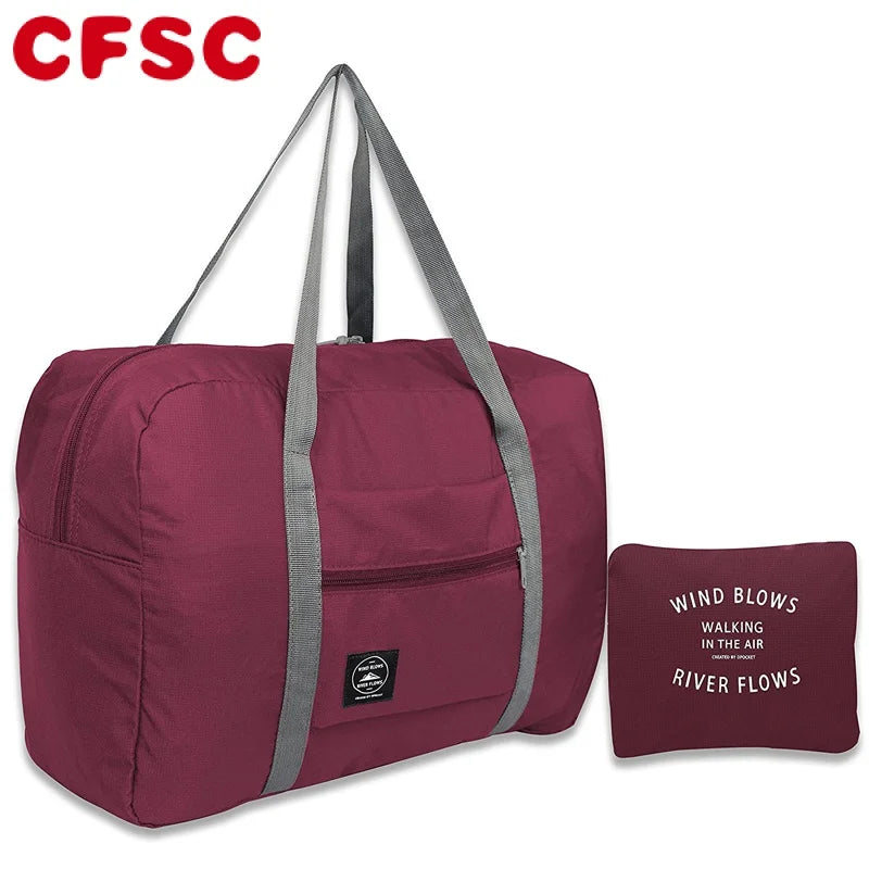 Waterproof Nylon Travel Bag Unisex Large Capacity Luggage