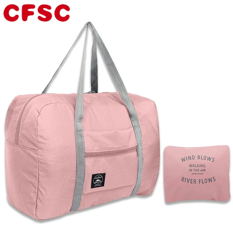 Waterproof Nylon Travel Bag Unisex Large Capacity Luggage