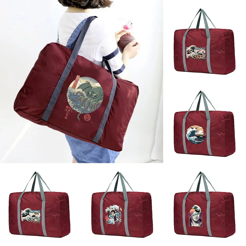 Foldable Travel Bag Large Capacity Unisex Luggage Handbags Men