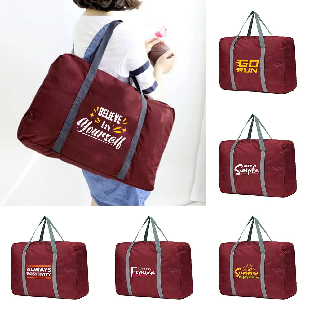 Nylon Travel Bags Large Capacity Unisex Luggage Bag