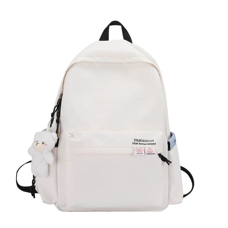 Nylon Women Backpack Female Letter Printing Travel Bag
