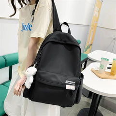 Nylon Women Backpack Female Letter Printing Travel Bag