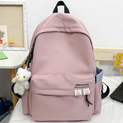 Nylon Women Backpack Female Letter Printing Travel Bag