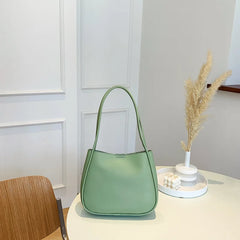 One Shoulder Bag Women Large Capacity Soft Leather Tote Handbag