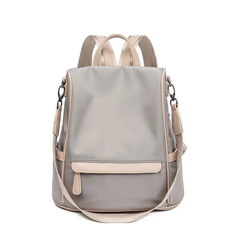 Oxford Cloth Backpack Ladies Large Capacity Travel Bag Zipper