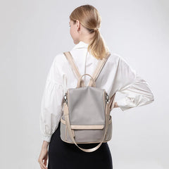 Oxford Cloth Backpack Ladies Large Capacity Travel Bag Zipper