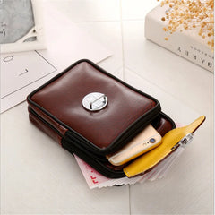 PU Leather Men Waist Packs Mobile Phone Bag Belt Waist Pouch For Men