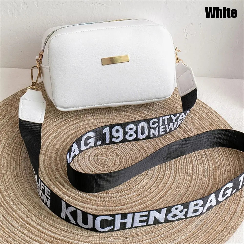 Small Square Messenger Bag for Women PU Leather