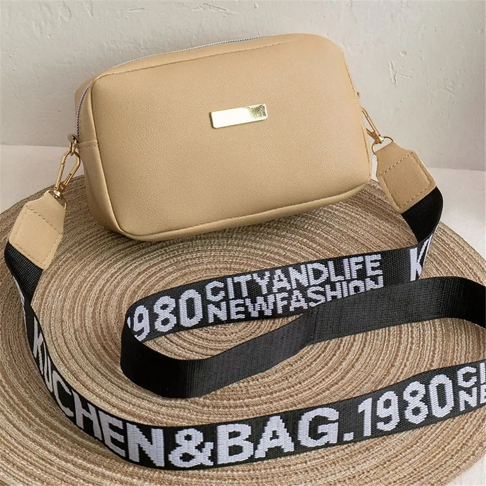 Small Square Messenger Bag for Women PU Leather