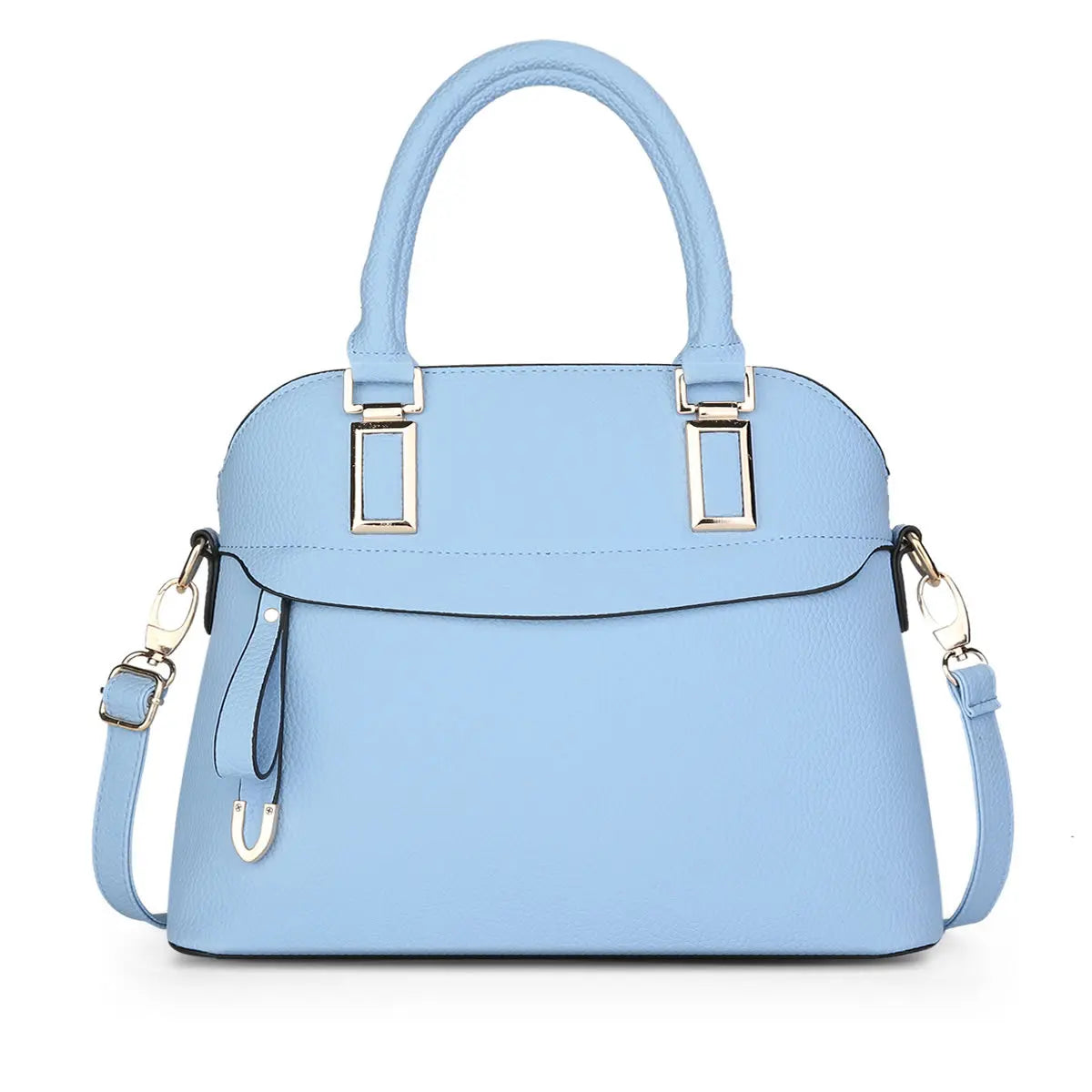 PU Leather Solid Shoulder Handbag Messenger Bag