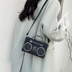Retro Radio Shape Bag Ladies Shoulder Bag