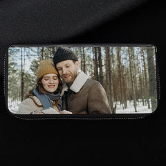 Customized Photo Zipper Clutch Wallet for Women