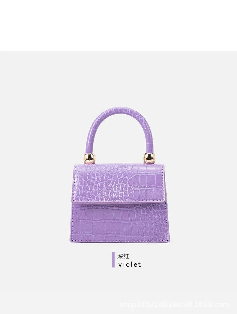 Crocodile Pattern Shoulder Bag Messenger Handbag