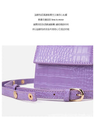 Crocodile Pattern Shoulder Bag Messenger Handbag